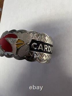 Bracelet des femmes amérindiennes Navajo Arizona Cardinals Cuff # 2 Magnifique