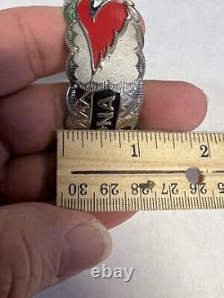 Bracelet des femmes amérindiennes Navajo Arizona Cardinals Cuff # 2 Magnifique