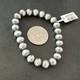 Bracelet élastique En Argent Sterling 7 Avec Perles 8mm Navajo Amérindiennes 99087