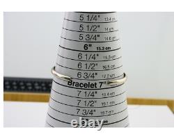 Bracelet en argent 925 avec turquoise, artisanal amérindien Navajo, des années 80