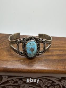 Bracelet en argent et turquoise