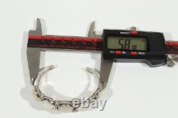 Bracelet en argent et véritable pierre de lune vintage amérindien Navajo ! État neuf
