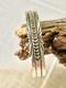 Bracelet En Argent Sterling 925 Navajo Amérindien Avec Superposition En 14 Kt, Beau Design, Fabricant Ht 20gr