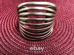 Bracelet en argent sterling Navajo Américain natif Wilbert Benally -6.5 352097