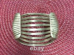 Bracelet en argent sterling Navajo Américain natif Wilbert Benally -6.5 352097