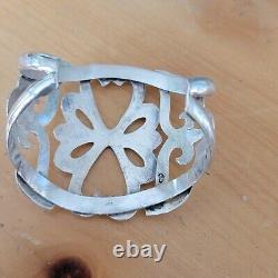 Bracelet en argent sterling Navajo Américain natif lourd