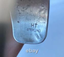 Bracelet en argent sterling Navajo Amérindien Ht Heber Tsosie avec marquage Ht