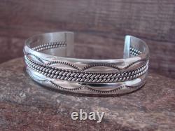 Bracelet en argent sterling Navajo indien 5/8 Tahe