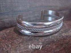 Bracelet en argent sterling Navajo indien 5/8 Tahe