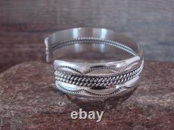 Bracelet en argent sterling Navajo indien 5/8 Tahe