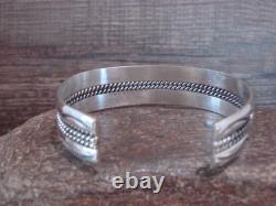 Bracelet en argent sterling Navajo indien 5/8 Tahe