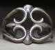 Bracelet En Argent Sterling Navajo Vintage En Sable Coulé Taille 6