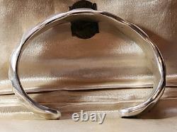 Bracelet en argent sterling SLR NAVAJO amérindien de 100g, 7.5, écart de 1 3/4