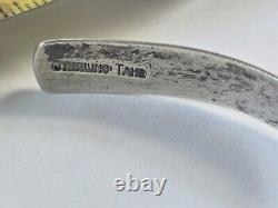 Bracelet en argent sterling amérindien Navajo Elaine Tahe