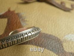 Bracelet en argent sterling amérindien en fil triangulaire épais 6-1/234 gr