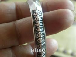Bracelet en argent sterling amérindien en fil triangulaire épais 6-1/234 gr