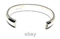 Bracelet en argent sterling amérindien fait main en inlay de pierres turquoise Navajo
