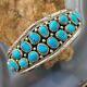 Bracelet En Argent Sterling Avec Turquoise De La Navajo Anita Whitegoat Pour Femmes