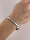 Bracelet En Argent Sterling Tordu De Navajo Amérindien Par Elaine Tahe