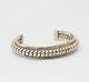 Bracelet En Argent Sterling Vintage Lourd De Détail En Spirale Amérindien Navajo Par Tahe