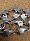 Bracelet En Argent Sterling Vintage Maillon Ours Amérindien Navajo Sud-ouest