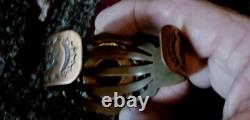 Bracelet en cuivre vintage amérindien Navajo époque Fred Harvy vraiment fin