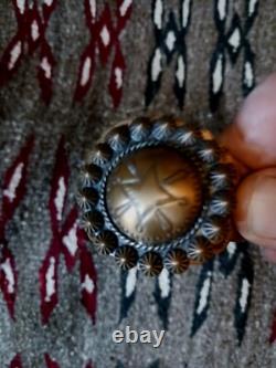 Bracelet en cuivre vintage amérindien Navajo époque Fred Harvy vraiment fin