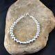 Bracelet En Perles En Argent Sterling 7,75 Navajo Amérindien 17392