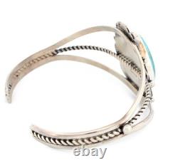 Bracelet en turquoise Morenci amérindien Navajo par Junior Begay SKU233275