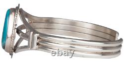 Bracelet en turquoise Sunnyside amérindien Navajo par Larson Lee SKU229441