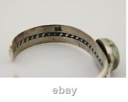 Bracelet en turquoise naturelle Navajo du Sud-Ouest en argent 925, artiste amérindien