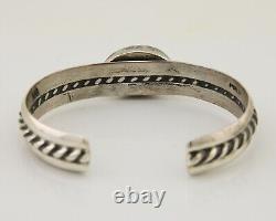 Bracelet en turquoise naturelle Navajo du Sud-Ouest en argent 925, artiste amérindien