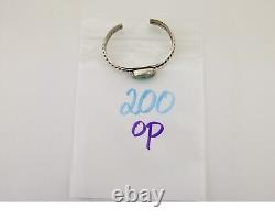 Bracelet en turquoise naturelle Navajo du Sud-Ouest en argent 925, artiste amérindien