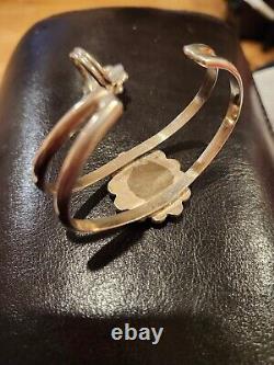 Bracelet et anneau en turquoise vintage amérindien Navajo