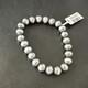 Bracelet Extensible En Argent Sterling 7 Avec Perles 8mm Navajo Amérindiennes 99087