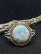 Bracelet Jonc En Argent Sterling Larimar Fait Main Amérindien Navajo