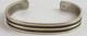Bracelet Jonc En Argent Sterling Navajo Amérindien Signé Tahe 6,25