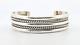 Bracelet Jonc En Argent Sterling Tahe Navajo 34,7 Grammes Taille 5 Petit Amérindien