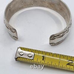 Bracelet jonc en argent sterling et turquoise amérindien Navajo