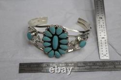 Bracelet jonc en argent sterling navajo amérindien