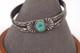 Bracelet Jonc En Turquoise Navajo Amérindien Des Années 1940 En Argent 925 Taille 6 À Lire