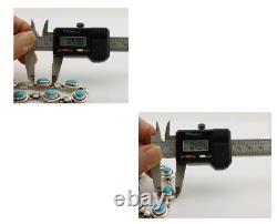 Bracelet maillon Navajo en argent 925, turquoise Sleeping Beauty, amérindien, années 80 C