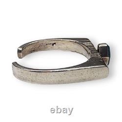 Bracelet manchette en argent sterling turquoise Navajo Amérindien Nusie Belon