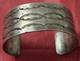 Bracelet Manchette En Argent Sterling Vintage Am&eacute;rindien Navajo Grav&eacute; 1 X 36 G &Agrave; Lire