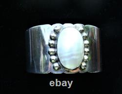 Bracelet vintage en argent sterling Navajo amérindien SAM PIASO 59,4 grammes - FAITES UNE OFFRE