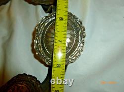 Ceinture concho navajo vintage. Argent 925 Amérindien signé GD 7 pièces 300g