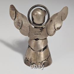 Cloche d'ange vintage Navajo en argent sterling par Paul J. Begay 2x2