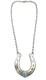 Collier Naja En Argent Sterling Fait Main Navajo Avec Turquoise Naturelle D'amérique Native