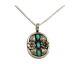 Collier Navajo Argent 925 Turquoise Naturelle Artiste Amérindien Années 80