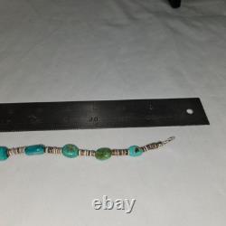 Collier Navajo Heishi en turquoise épaisse Jay King 23 pouces